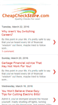 Mobile Screenshot of blog.cheapcheckstore.com